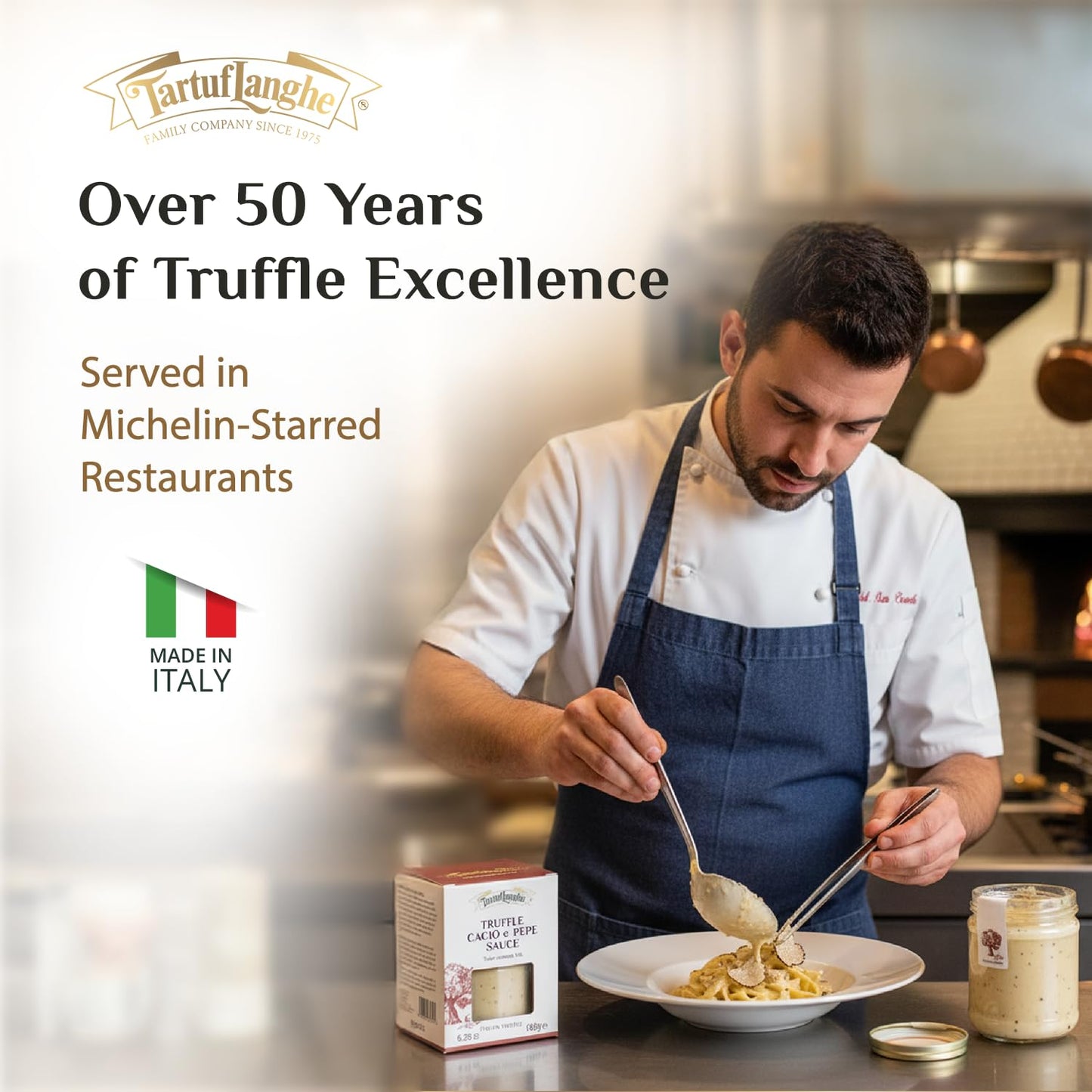 TartufLanghe Egg Tagliolini with Black Summer Truffle Gourmet Italian Pasta for Sauces Meats Appetizers and Fine Dining Dishes - 8.81 oz (Pack of 1)