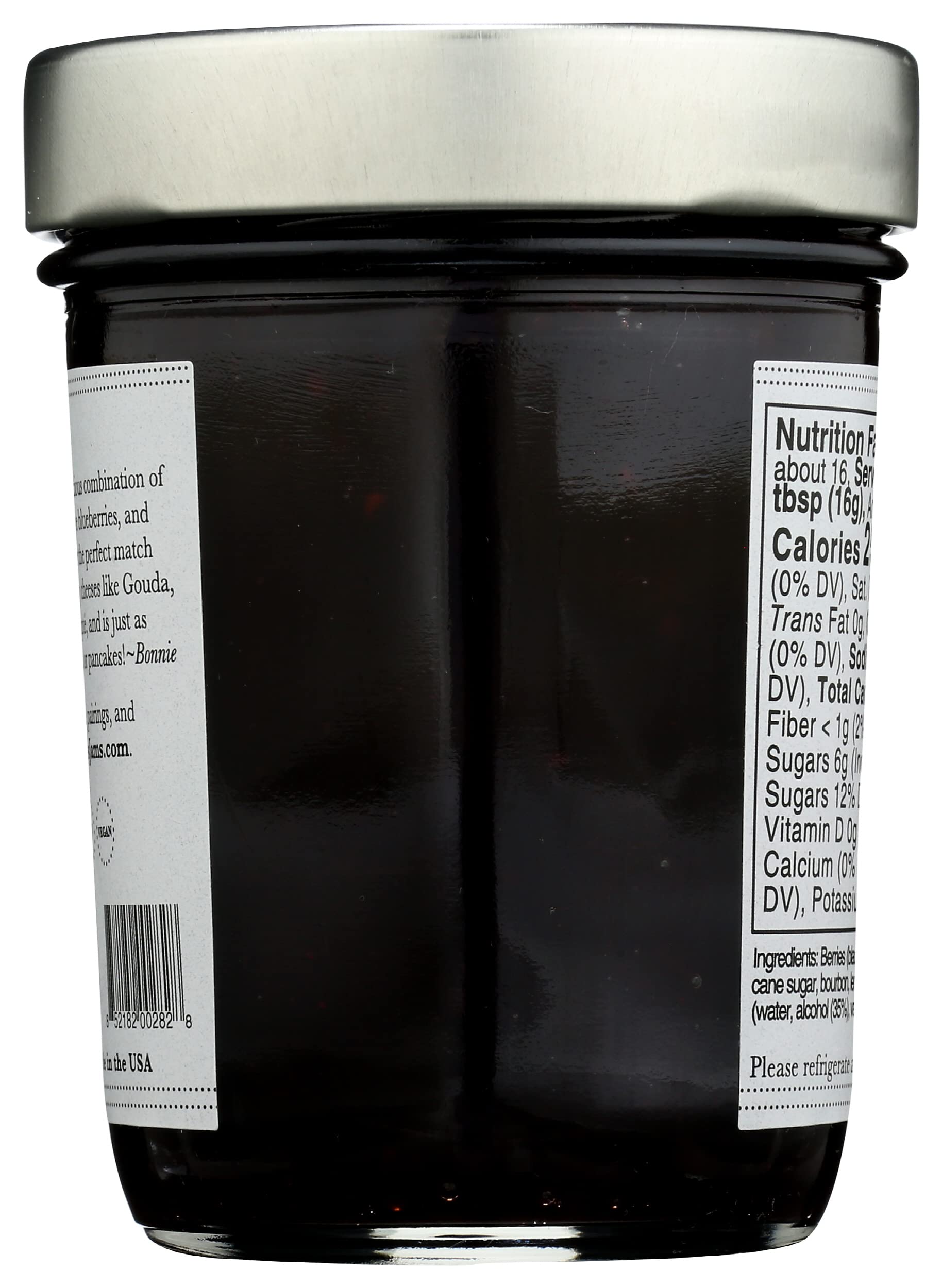 Bonnies Jams Bourbon Berry Jam, 9 OZ