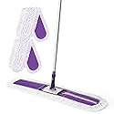 Yocada 36 inch Commercial Dust Mop Industrial Floor Mop for Cleaning Office Garage Hardwood Warehouse Factory Mall Deck 59 Inch Long Total 2 Pads