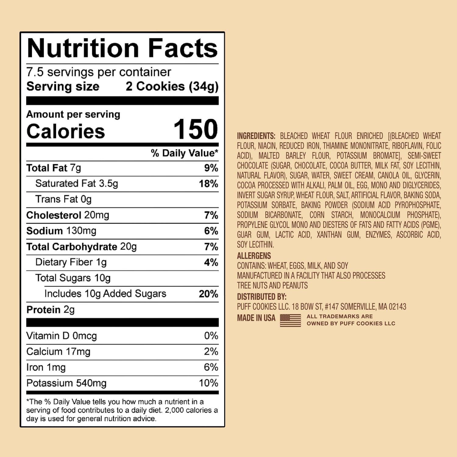 Puff Chocolate Chip Cookies, Ready-To-Eat Soft Baked Cookies, Loaded with Chocolate, 9 Oz Resealable Package, Unlike Any Other Cookie (Fudge Brownie)