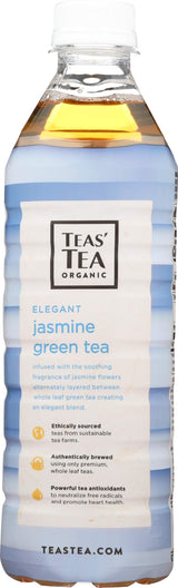 Teas' Tea, Tea Green Jasmine Organic, 16.9 Fl Oz