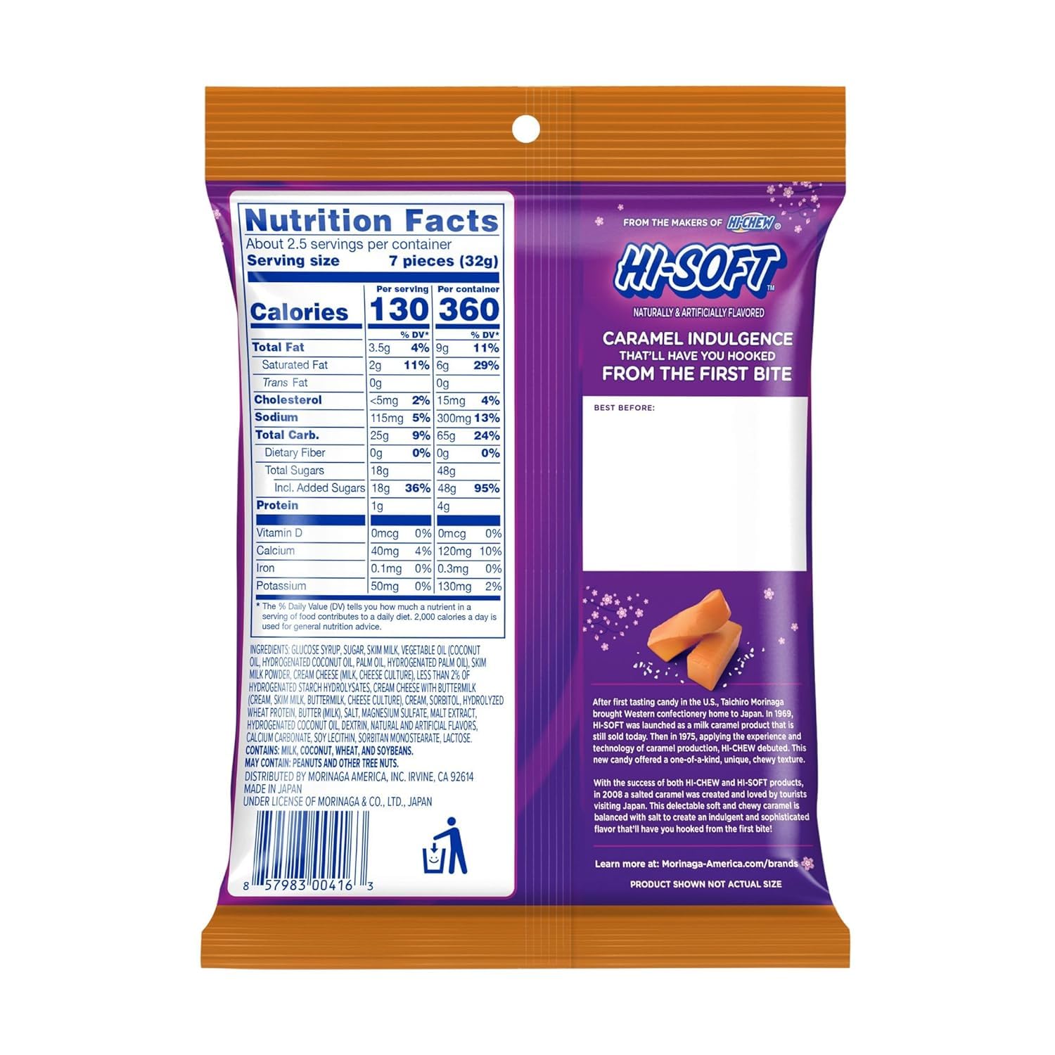 Hi-Soft Salted Caramel Chews Bag 3 oz