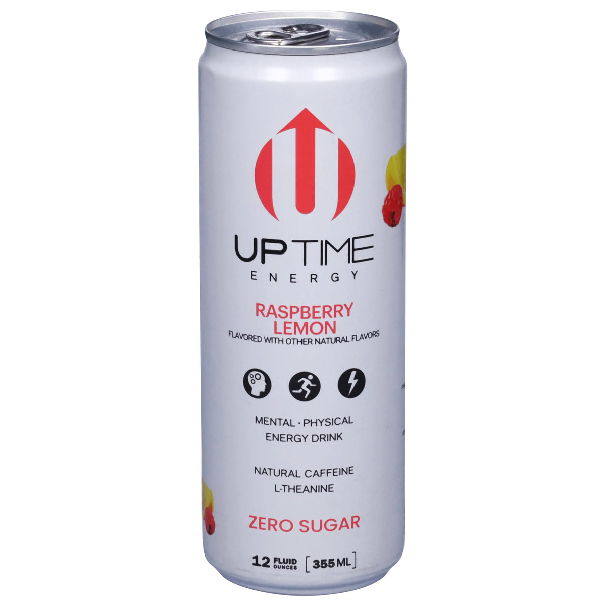 Uptime, Energy Drink No Sugar Raspberry Lemonade, 12 Fl Oz