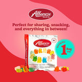 Albanese World's Best 12 Flavor Gummi Bear Cubs | 50-0.5oz Snack Packs of Candy | Miniature, Individually Wrapped, Soft Gummy |Cherry, Blue Raspberry