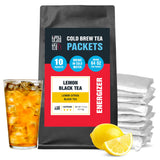 Tiesta Tea - Lemon Black Cold Brew, Loose Leaf, Lemon Citrus Black Tea, Premium High Caffeinated Blend, Cold Brew Packets, Makes 64 oz of Pitcher Per