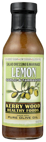 Kerry Wood, Dressing Lemon Garlic Tarragon, 12 Fl Oz