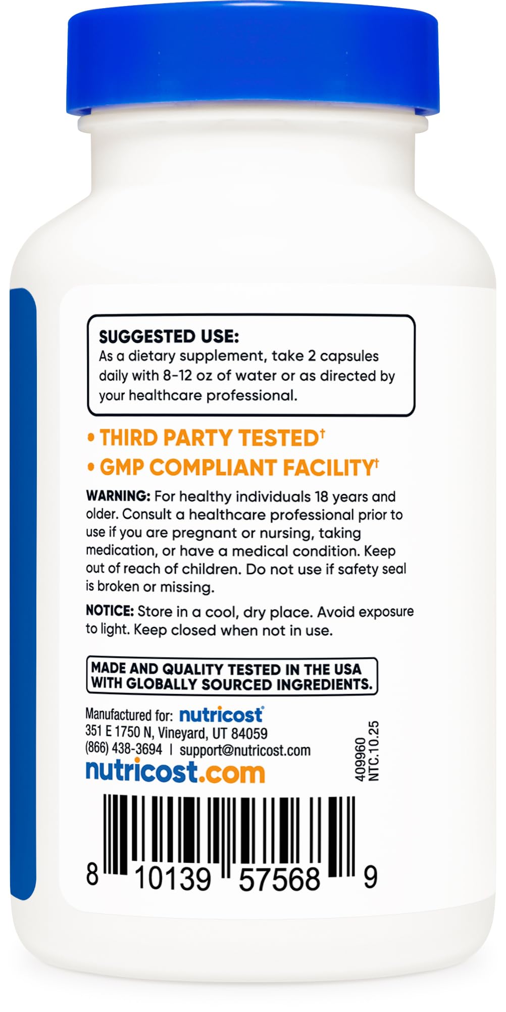 Nutricost Irish Sea Moss Extract 120 Capsules for 60 Servings Per Bottle - with Bladderwrack & Burdock Root, Vegan, GMO-Free