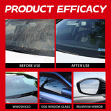 Auto Glass Cleaner & Oil Film Remover - Removes Water Spots, Rain Marks, Anti-Fog Spray for Windshield, Windows, Mirrors. Streak-Free Kit with Sponge