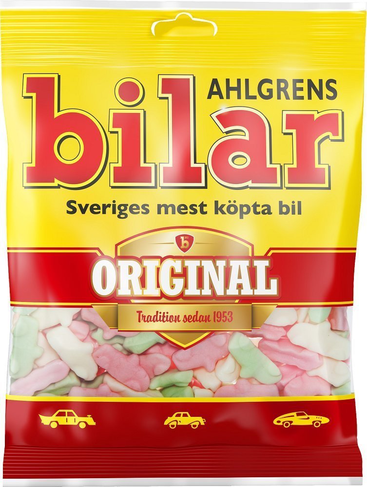 Ahlgrens Bilar - Soft Chewy Marshmallow Cars 125g - Pack of 2