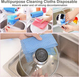 Yaosan Disposable Dish Cloths 3 Rolls Reusable All Purpose Fast Drying Handy Cleaning Wipes Paper Towel Alternative for Kitchen 150 Count