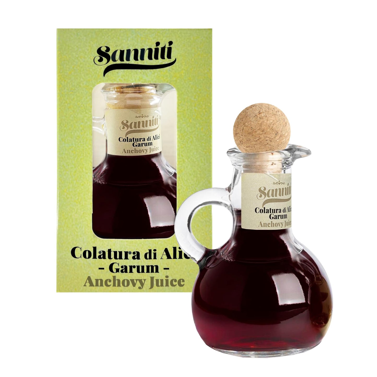 Sanniti Colatura di Alici | Anchovy Juice Extract | Italian Fish Sauce | Ancient Garum | Product of Italy (100 ml (3.4 fl oz))
