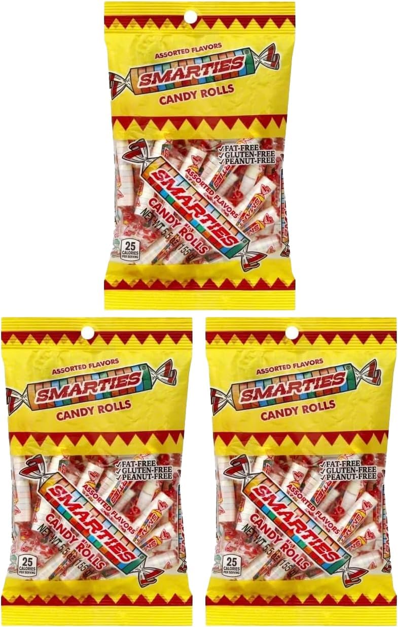 Smarties Candy Bulk Rolls Original Flavor - Gluten & Vegan Free - Classic Sweetness From Family Owned Company Since 1949, Peanut & Dairy Free