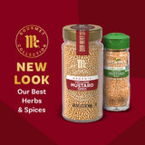 McCormick Gourmet Collection Yellow Mustard Seed, Organic, Non GMO, Our Best Herbs & Spices, Pungent Flavor for Pickled Vegetables, Potato Salad