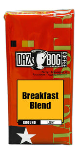 Dazbog Coffee | Breakfast Blend | Ground Coffee | 11 oz. | Bright Flavor & Earthy Overtones | Light Roast Blend | Heavenly Rich | Vacuum Sealed