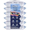 Squatty Potty Flushable Wipes - 6 Pack (300 Total Wipes) - 99% Water & Plant-Based - Green Tea, Cucumber & Aloe Spa Scent - pH Balanced - Septic Safe