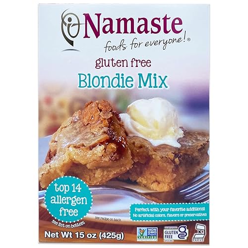 Namaste Foods Gluten Free Blondie Mix, 15 oz., Pack of 6
