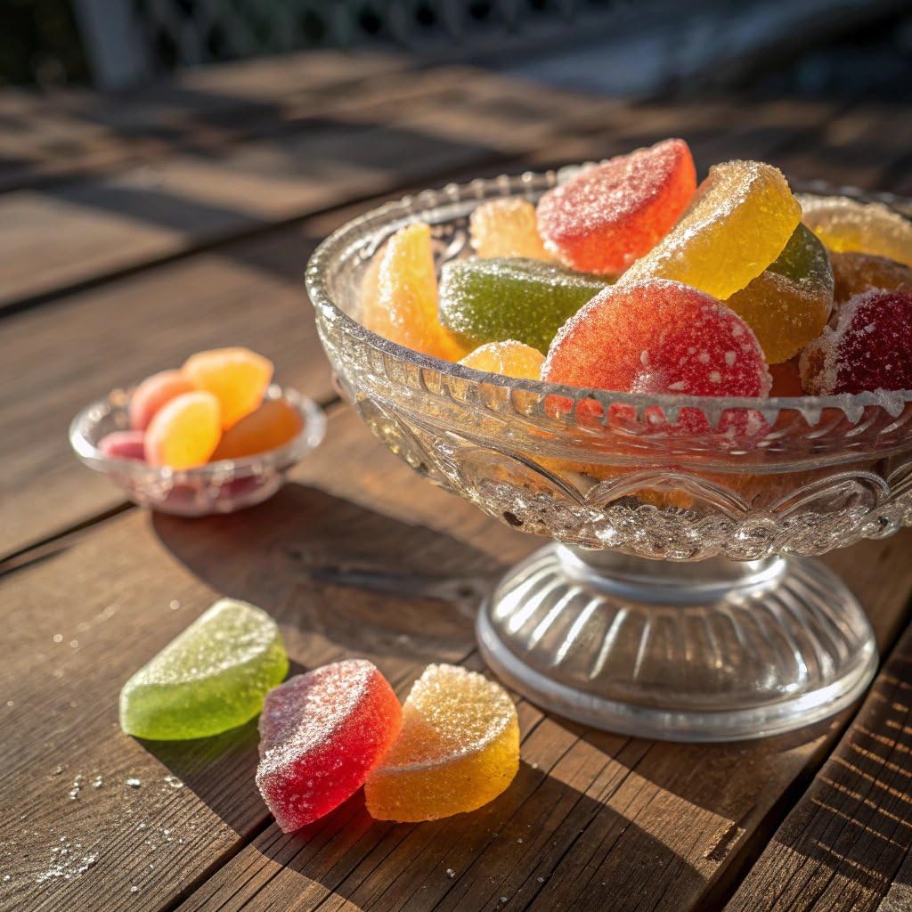 Fruit Slices Jelly Candy 2 Pound Bag | Assorted Flavors | Sugar-Dusted Old Fashioned Candy for Buffets, Holiday Gifting & Dessert Decorating