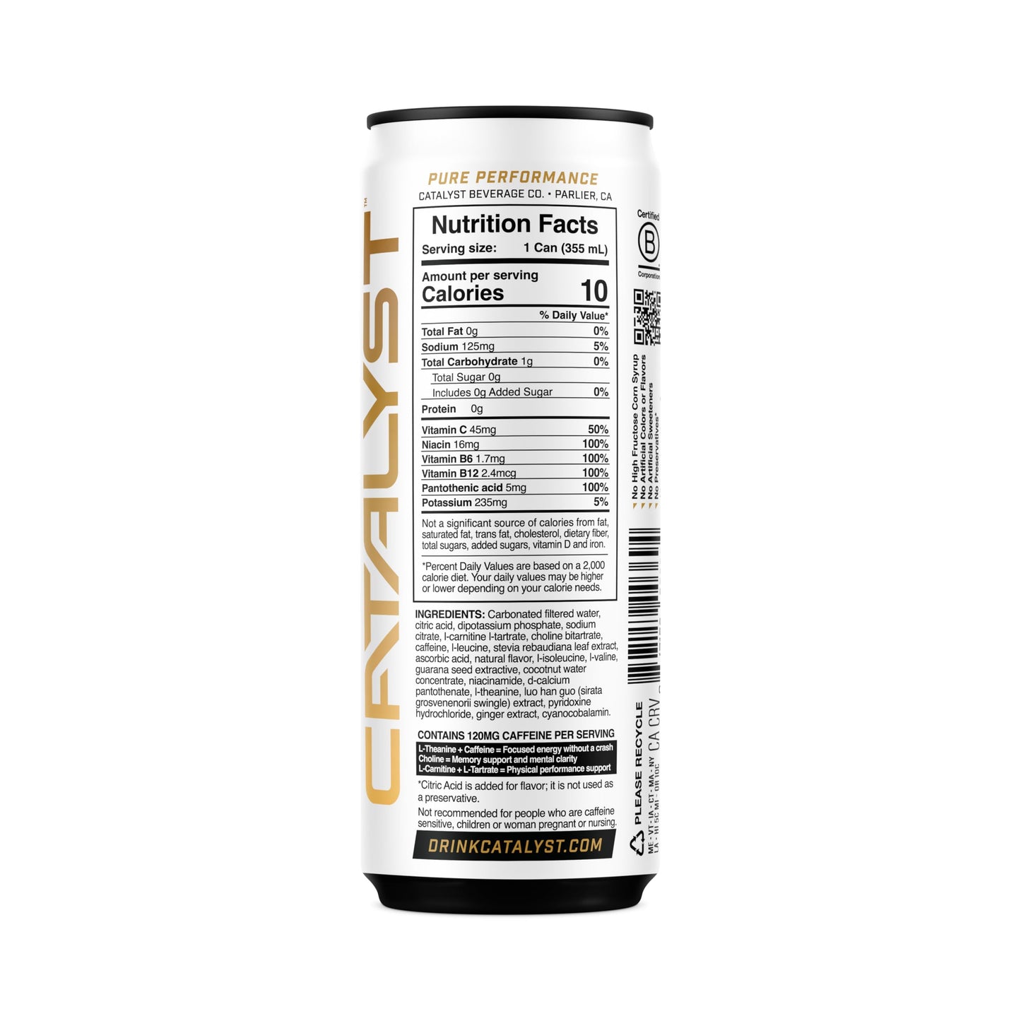 CATALYST | Citrus Spark Energy Drink, 12 FL OZ, 12 Pack