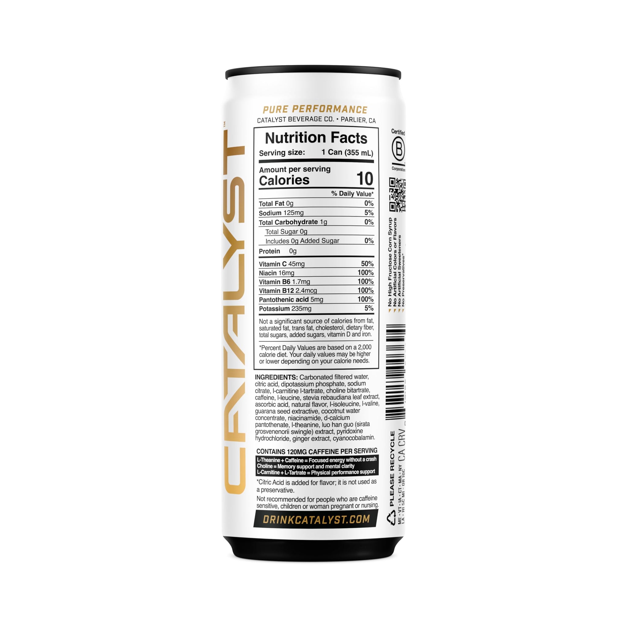 CATALYST | Citrus Spark Energy Drink, 12 FL OZ, 12 Pack