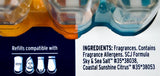 Glade Scented Oil Refills - 5 Sky & Sea Salt + 4 Sunshine Citrus + 1 Warmer