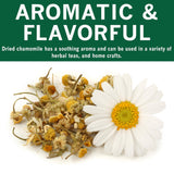 SPICES VILLAGE Dried Chamomile Flowers, Loose Leaf Chamomile Tea, 2 oz, Natural, Aromatic, Perfect for Herbal Teas, Flowering Tea, DIY Recipes