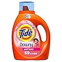 Tide with Downy Liquid Laundry Detergent Soap, High Efficiency (HE), April Fresh Scent, 59 Loads (92 Fl Oz)
