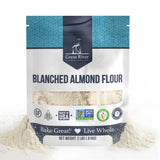 Great River Milling Blanched Almond Flour | Finely Ground Gluten Free Baking Alternative | Made from Whole Blanched Almonds | Non-GMO, Glyphosate