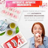 Fusion Select Strawberry Japanese Mochi Fruit Daifuku Japanese Desert Sweet Rice Cake Fruit Mochi Daifuku 240g/ 8.46oz