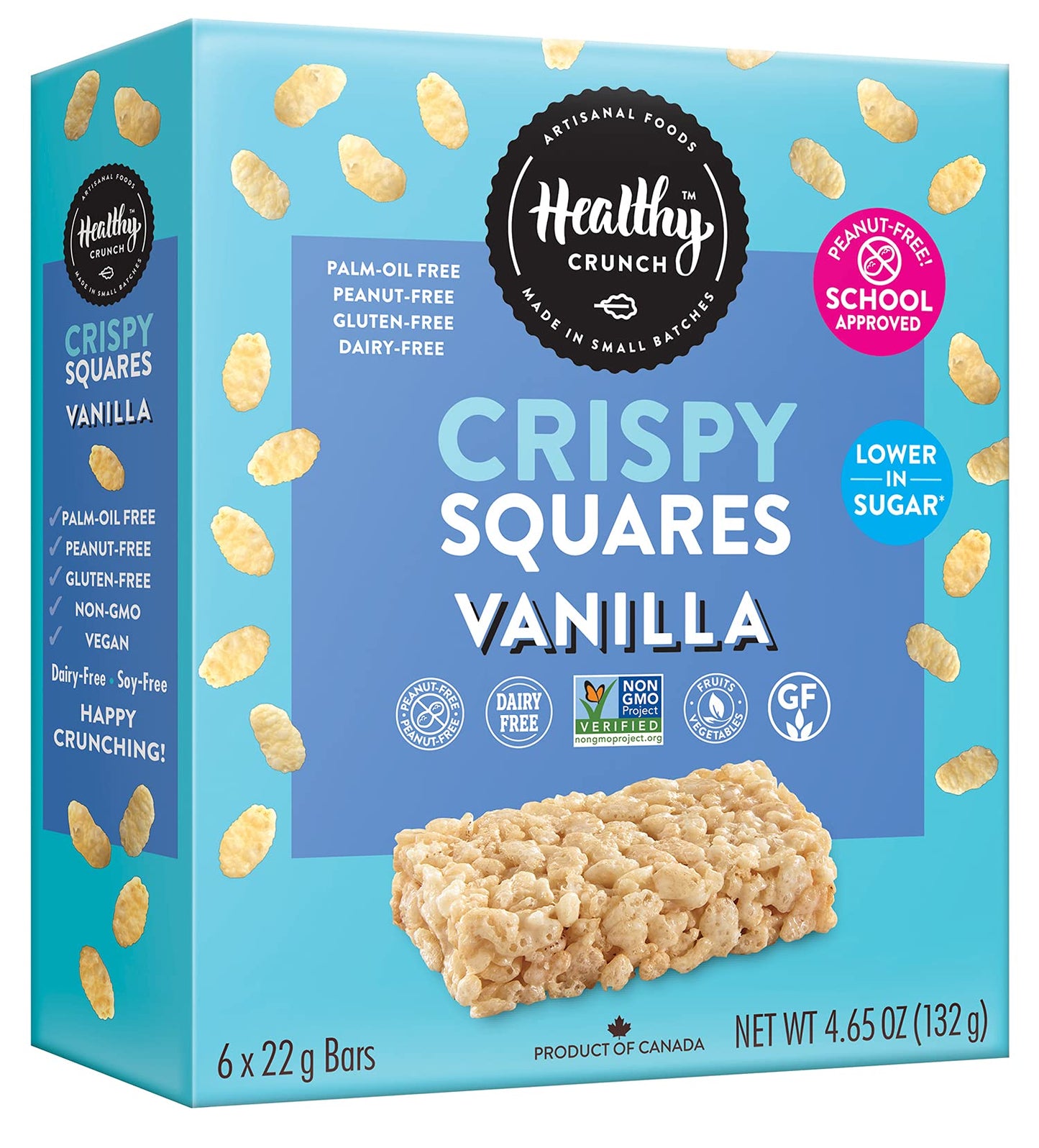 HEALTHY CRUNCH ALLERGEN-FRIENDLY CRISPY SQUARES - VANILLA 4.68 OZ.