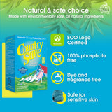 HE Natural Laundry Detergent Clear and Free of Fillers and Chemicals - Sensitive Washing Detergent Safe for Babies - Country Save Laundry Detergent