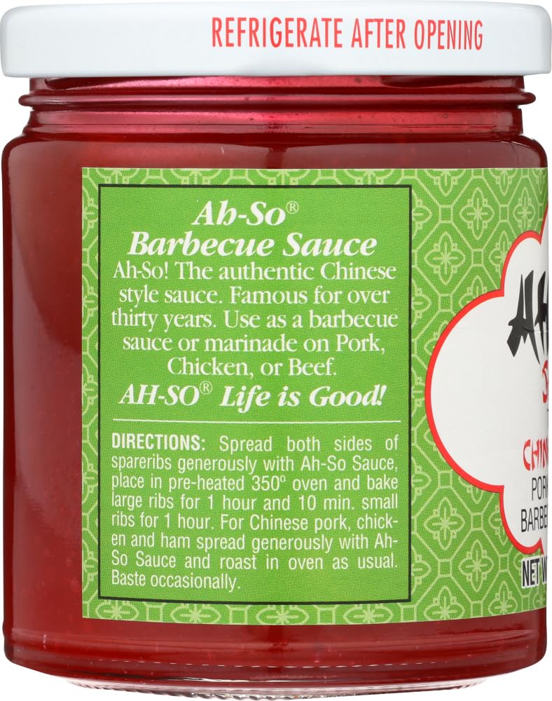 Ah So Chinese Style Pork Chicken and Rib Sauce (11 oz Jars) 2 Pack by Ah So