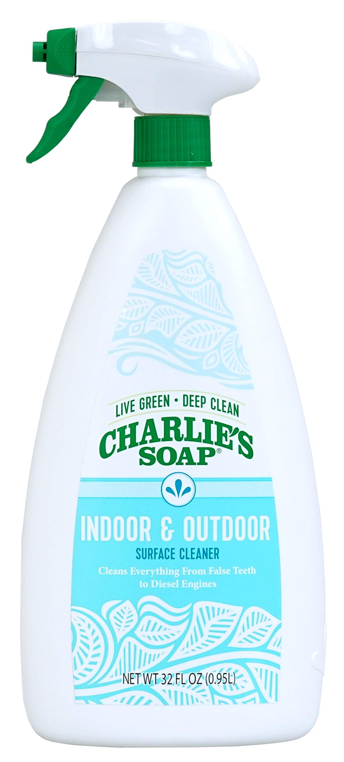 Charlie's Soap Indoor Outdoor and Kitchen & Bath Cleaner Variety Pack, 32 oz Each