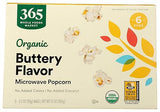 365 by Whole Foods Market, Organic Microwave Popcorn, 21 Ounce