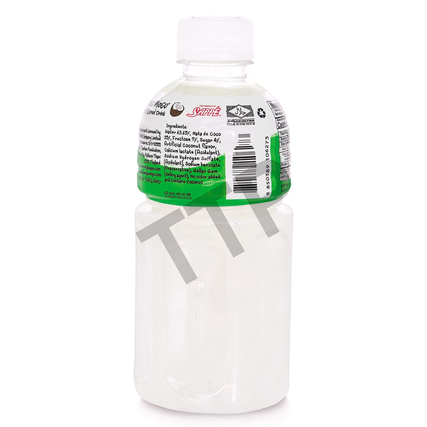Mogu Mogu Fruit Juice with Nata De Coco, 10.82 oz (Pack of 24) (Coconut)