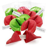 4E's Novelty Christmas Fortune Cookies Bulk, 50 Individually Wrapped Funny Fortune Cookies with Holiday Sayings for Kids & Adults, Perfect Christmas