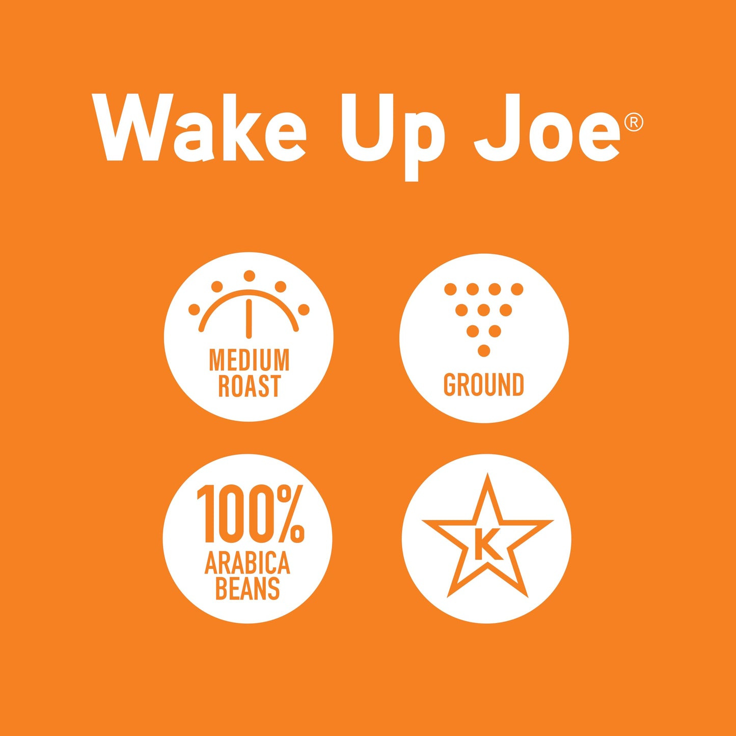 Joe Knows Coffee Wake Up Medium Roast Ground Coffee, 2 Pound
