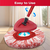 Spin Mop Cleaning kit Compatible with OCeda EasyWring Bucket System, 3 Replacement Mop Heads, 1 Handle, 1 Brush, 1 Cover, 1 Lavender Scented Cleaning