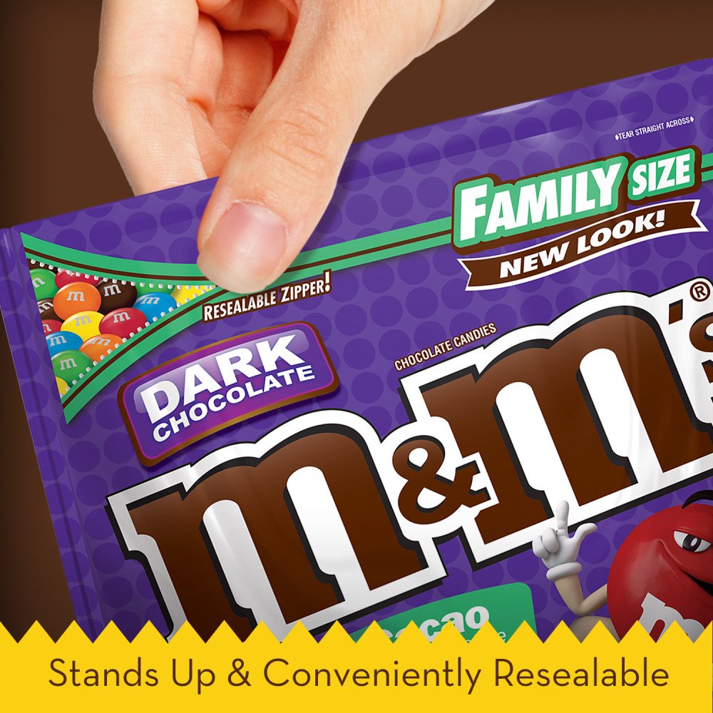 M&M Chocolate Candy - Dark Chocolate 19.2 OZ