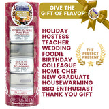 Global Blends: The Traveling Table Seasonings | Gift Packaged Set of 3 Spice Blends | All Natural, Non GMO | Gourmet Infused Spice & Herb Blends |