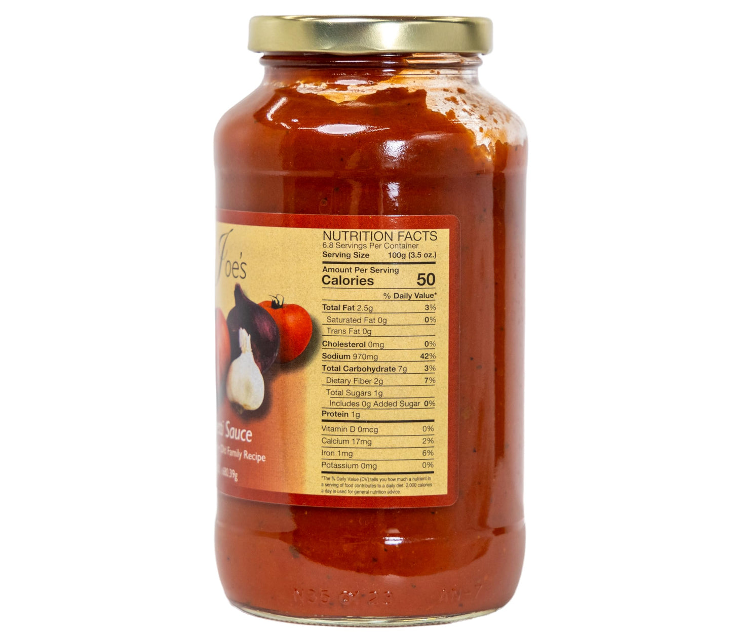 All Natural Papa Joe's Original Spaghetti Sauce 24oz Jar