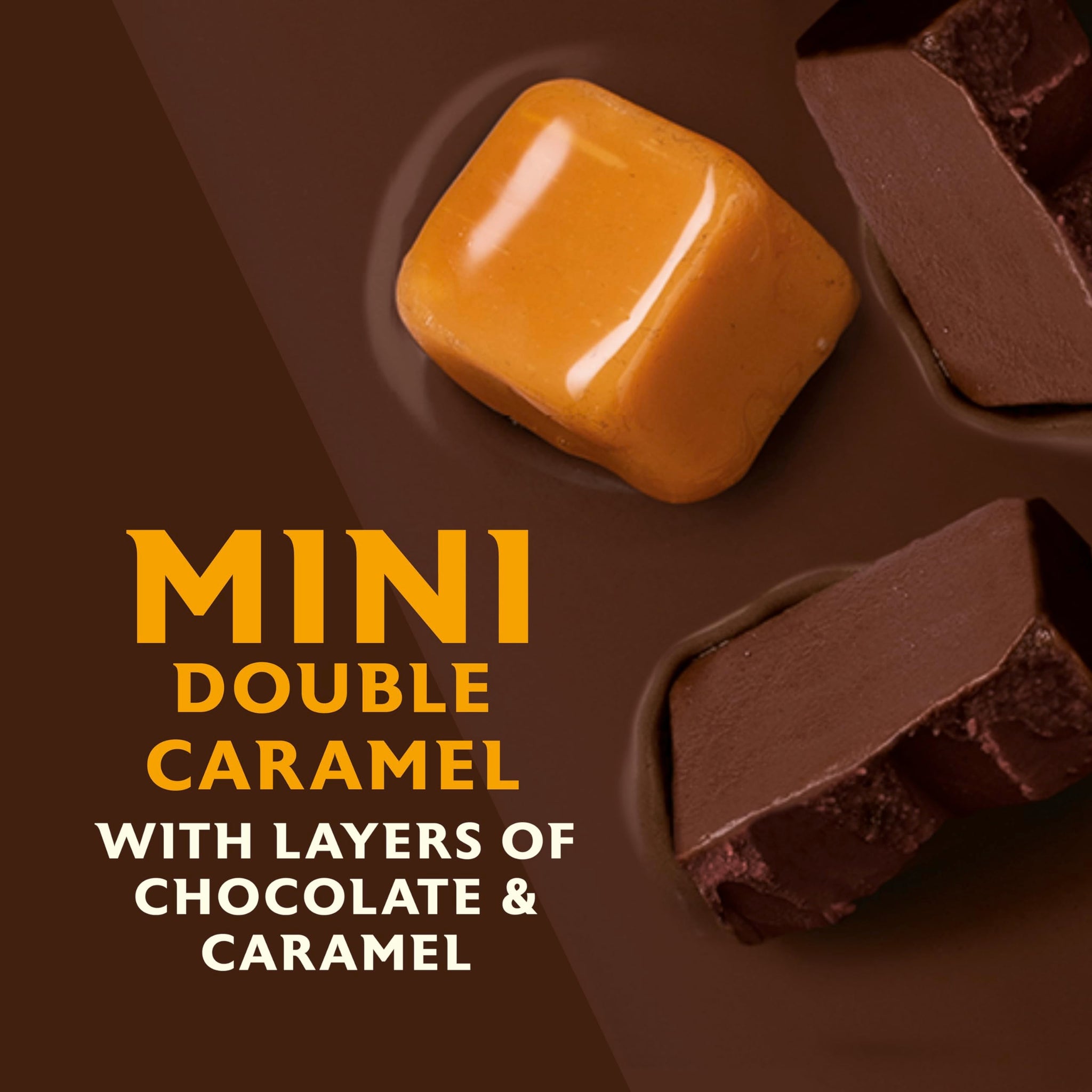 Magnum Mini Ice Cream Bars 6 Count Double Caramel for an Indulgent Ice Cream Made with Premium Milk Chocolate, 44% Cacao 11.1 oz