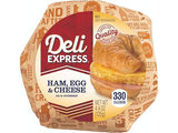 Deli Express Hot To Go Ham and Cheese Egg Croissant, 4.4 Ounce -- 10 per case.