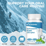 Remineralizing Gum with Nano-Hydroxyapatite & Xylitol, 90 Pieces, Good for Teeth Remineralization, Sugar-Free Mint Chewing Gum with Xylitol, Two pills