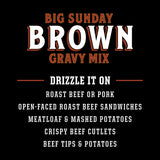 Fire & Smoke Society Big Gobbler Brown Gravy Mix | Brown Gravy Packets | 1. oz (12-Pack) Beef Gravy, Turkey Gravy