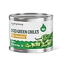 Amazon Grocery, Fire Roasted Diced Green Chiles, Mild, 4 Oz
