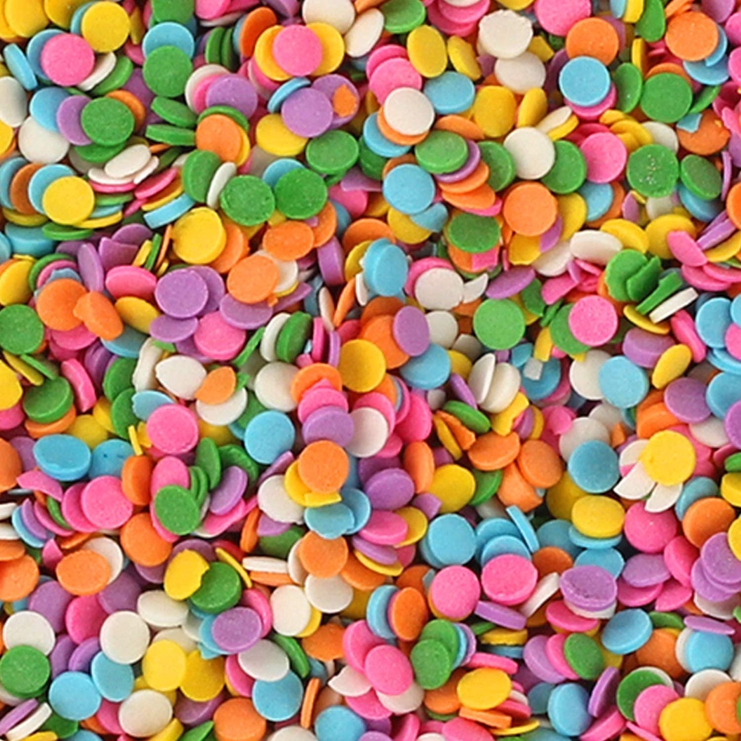 Birthday Confetti Sprinkles - 1.2 lb Bulk Pastel Rainbow Flat Round Jimmies - Baking Sprinkles for Cookies, Cupcakes, Cake Decorating, Ice Cream