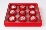 Lezzet, Handmade Rose Turkish Delight, Traditional Lokum, 9 Pieces, Premium Lokum with Real Rose Flavor with Gift Box, 5.82 oz (165g)