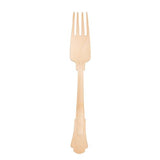 Birchware Elegant Forks 7.75” - (100 Count) Compostable Wooden Forks, Biodegradable Party Supplies, Sturdy, Heat Tolerant and Eco-Friendly.
