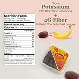 Sahara Gold Non Pitted Medjool Dates - Whole, Sticky, Gluten-Free Natural Sweet Fresh Dates Medjool - Soft Chewy, High Fiber Fruit - Perfect