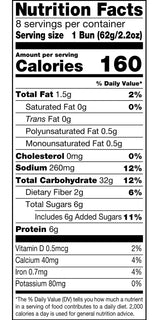 Dave's Killer Burger Buns Done Right - 2 Pack - 16 total Buns